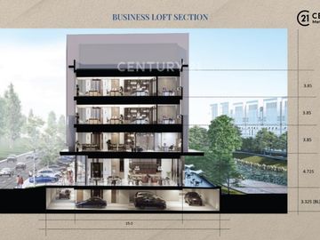 Loft Bisnis Eksklusif Dengan Basement Lokasi Dekat Toll Jorr