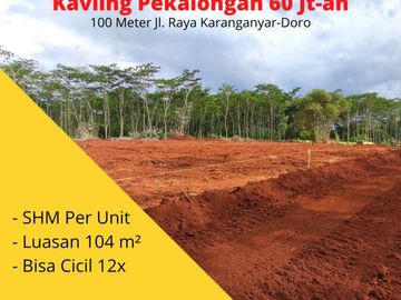 Tanah Timur RSUD Kajen Pekalongan, SHM Per Unit, Harga 60 Jt-an