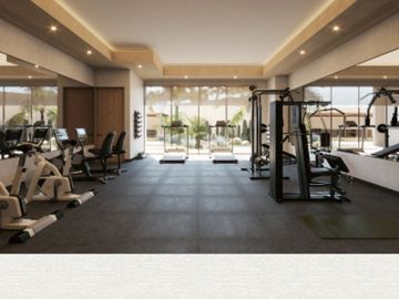 Departamento a pasos del mar, alberca, gym, rooftop, en venta.