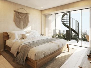 Departamento a pasos del mar, alberca, gym, rooftop, en venta.