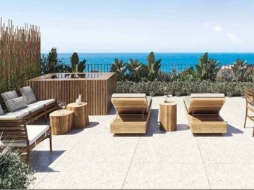 Departamento a pasos del mar, alberca, gym, rooftop, en venta.