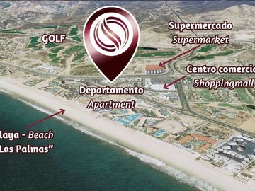 Departamento a pasos del mar, alberca, gym, rooftop, en venta.