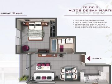 Departamento en venta en Ramos Mejia Sur
