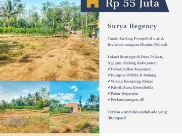 Tanah Murah Area Kepanjen 55 Juta