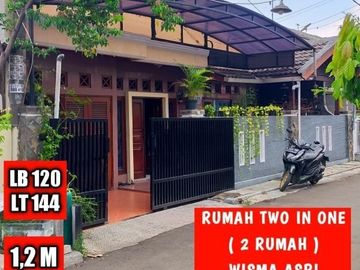 Dahsyat beli satu dapet satu rumah lokasi strategis bebas banjir di bekasi utara dekat summarecon