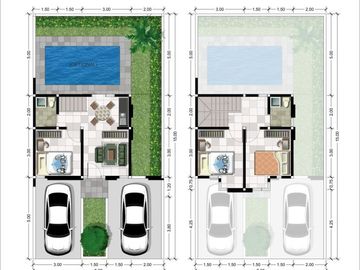 Rumah Villa Kolam Renang Fasilitas Lengkap di Cipageran