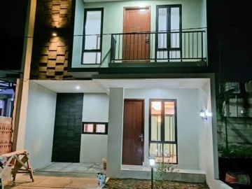 Rumah cluster 2 lantai Free biaya DP 0% di Setu Bekasi timur