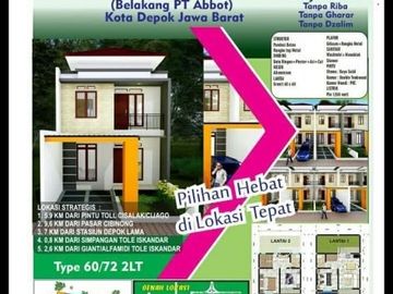 Rumah Syariah Strategis di Simpangan Depok