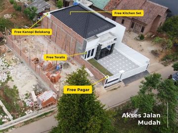 Rumah dijual di Tanjung Senang, Pinggir Jalan Aspal