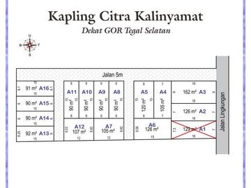 Kavling Daerah Dukuhturi Tegal, SHM Darat, Include Fasum