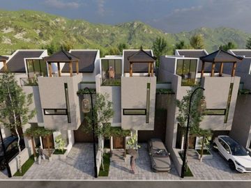 Dijual rumah mewah elite konsep ala bali view kota bandung cantik di Cicalengka