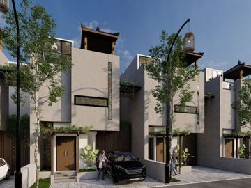 Dijual rumah mewah elite konsep ala bali view kota bandung cantik di Cicalengka