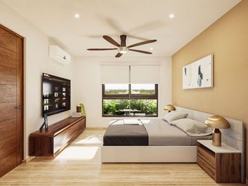 Departamento en residencial privado con amenidades: 7,500 m2 de parques, canchas