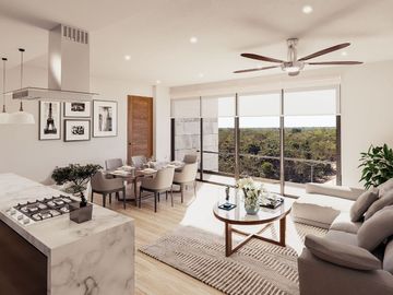 Departamento en residencial privado con amenidades: 7,500 m2 de parques, canchas