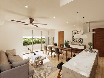 Departamento en residencial privado con amenidades: 7,500 m2 de parques, canchas