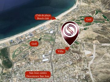 Villa con vista al mar,  jacuzzi, alberca, area de asador y  fogata, en residenc