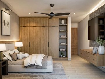 Villa con vista al mar,  jacuzzi, alberca, area de asador y  fogata, en residenc