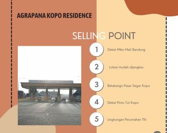 Kavling Premium Agrapana Kopo Residence; Terima SHM Pecah