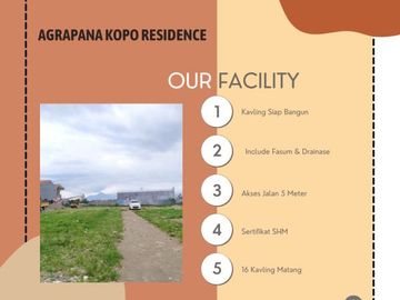 Kavling Premium Agrapana Kopo Residence; Terima SHM Pecah