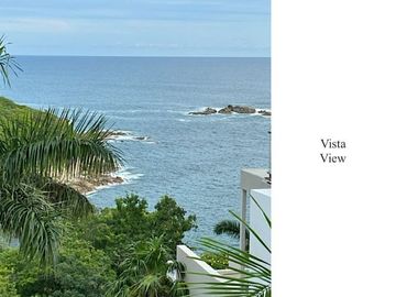 Condominio vista al mar, con club de playa y restaurante, 4 albercas, gimnasio