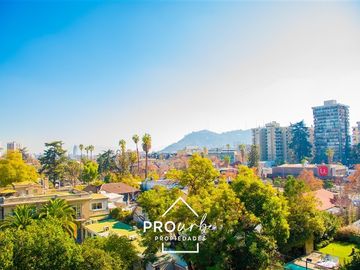 Venta Departamento, con vista panóramica,3 dorm Providencia.
