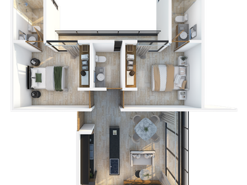 Departamento en venta Mérida Yucatán, Vorá Temozón  Norte