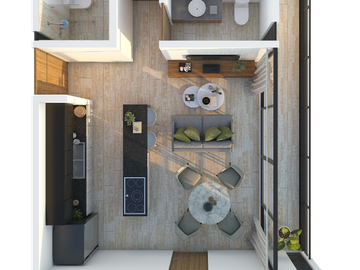 Departamento en venta Mérida Yucatán, Vorá Temozón  Norte