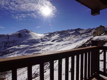 Valle Nevado, ski in and out