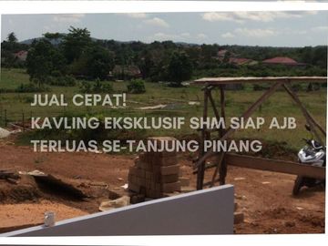 DIUANGKAN! Tanah Kavling Tanjungpinang SHM Siap AJB