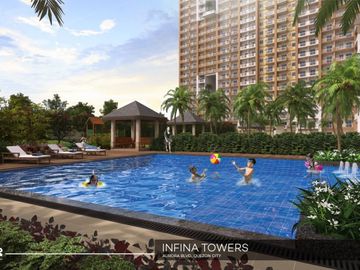 FOR SALE 1 BEDROOM CONDO INFINA TOWERS READY FOR OCCUPANCY WITH BALCONY QUEZON CITY