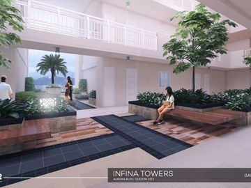 FOR SALE 1 BEDROOM CONDO INFINA TOWERS READY FOR OCCUPANCY WITH BALCONY QUEZON CITY