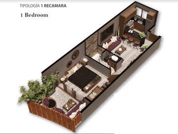 Penthouse con alberca privada, areas comunes rodeadas de naturaleza