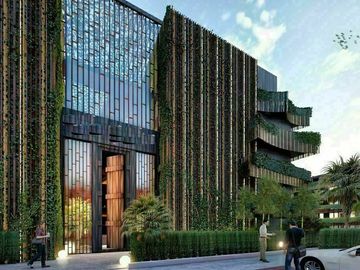 Penthouse con alberca privada, areas comunes rodeadas de naturaleza