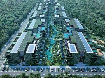 Penthouse con alberca privada, areas comunes rodeadas de naturaleza