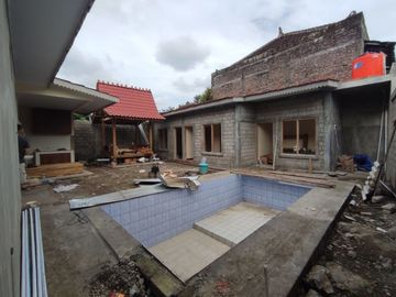 JOGLO CLASSIC + KOLAM RENANG PRIVATE SPECIAL DI PRAMBANAN CUKUP 10JUTA VIEW MENAWAN BONUS FUNISHED