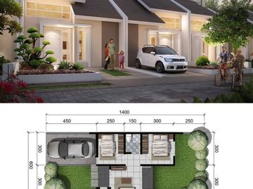 Rumah Baru Minimalis nuansa Belgia Tipe 33/84