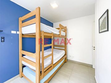 DEPARTAMENTO EN CONDOMINIO OCEAN REEF  - SAN BARTOLO
Vive todo el año respirando aire puro.
Características del departamento:
	Área construida