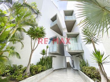 DEPARTAMENTO EN CONDOMINIO OCEAN REEF  - SAN BARTOLO
Vive todo el año respirando aire puro.
Características del departamento:
	Área construida