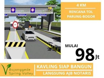 Ready Stock Tanah Kavling Murah langsung AJB Bojong Gede Dekat cibinong