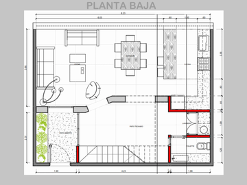 RECICLADO, EXCELENTE - PH en PB en Venta en Caballito 3 ambientes (1 dormitorio) 67 m2 + patio y terraza propios - Av Juan B. Alberdi 1200