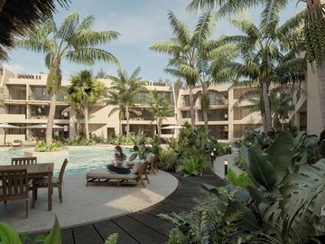 Departamento en venta de 3 recámaras en Arekas Residencial Flamingos