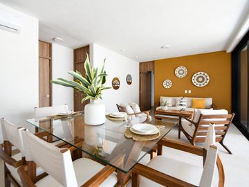 Departamento en venta de 3 recámaras en Arekas Residencial Flamingos