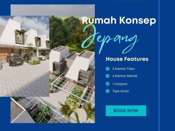 Hunian bergengsi konsep jepang harga 300Jtan 2 Lantai Booking Unitnya Yuu