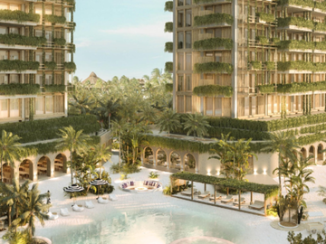 Penthouse frente al mar en venta Playa del Carmen, en Corasol, comunidad priv