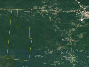 Terreno en venta en Calakmul, Campeche  2,234 Hectáreas