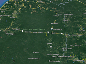 Terreno en venta en Calakmul, Campeche  2,234 Hectáreas