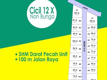 60 Jt-an : SHM Darat Pecah Unit, Dekat Pasar Kedungsukun-Adiwern, Tegal