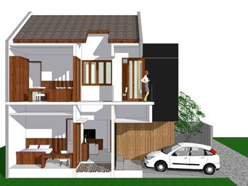 RUMAH 2 LANTAI TERLARIS DEKAT JALAN UTAMA SESETAN DENPASAR