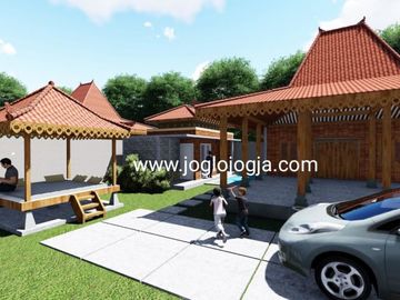 DIjual Rumah Joglo Siap Bangun di Tempel Sleman Yogyakrta SHM, Cocok untuk Investasi Panjang