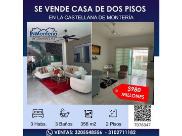 SE VENDE CASA DE DOS PISOS EN LA CASTELLANA DE MONTERA
